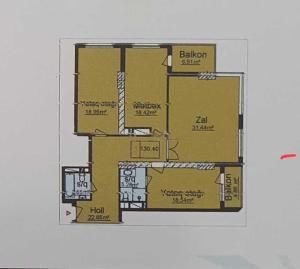 Сумгајыт, новостройка 3 комната, продажа, 130.4 м²  , Сумгајыт шәһ.