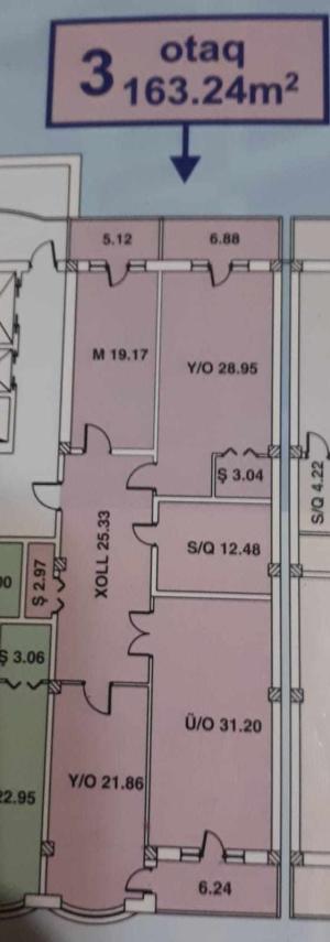 Бакы, новостройка 3 комната, продажа, 163 м²  , Нәсими рајону